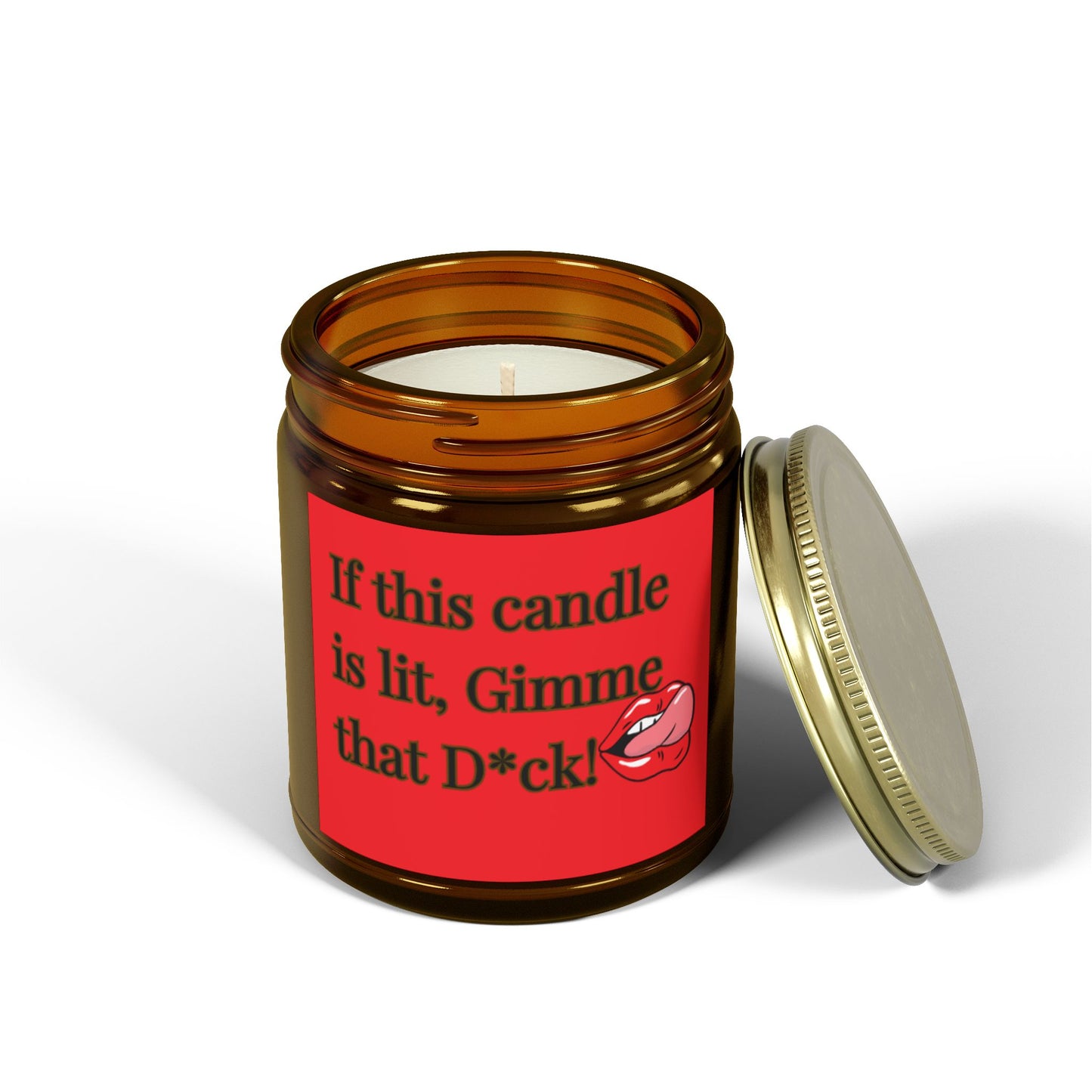 "Gimme That D*ck" Scented Candles, Coconut Apricot Wax (4oz, 9oz)