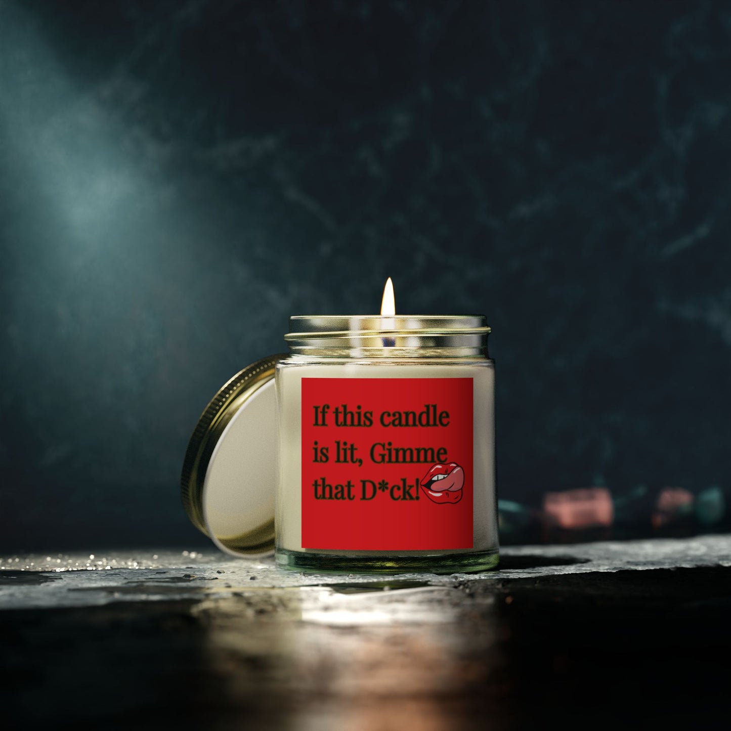 "Gimme That D*ck" Scented Candles, Coconut Apricot Wax (4oz, 9oz)